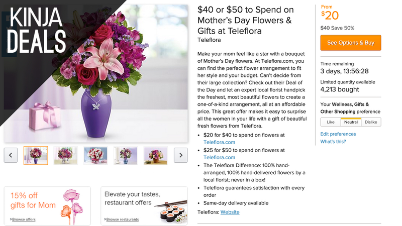 Illustration for article titled Today's Best Deals: Gifts For Mom, Cleaner Teeth, and a Lot More